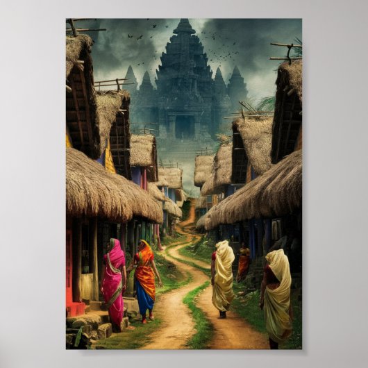 Digitale Download-Kunst des traditionellen Indian Poster (Vorne)