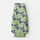 Digitale Dragonfly-Kunst Flaschenkühler (Vorderseite)