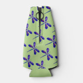 Digitale Dragonfly-Kunst Flaschenkühler (Rückseite)