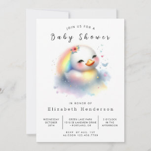 Digitale Duck-Babydusche Einladung