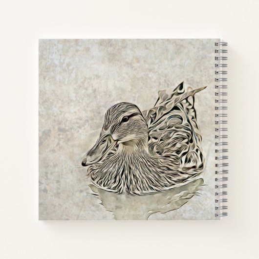 Digitale Duckkunst Notizblock (Rückseite)