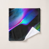 Digitale Dünen mit dunkelblauer Vorherrschaft Badhandtuch Set (Waschlappen)