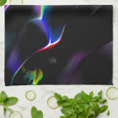 Digitale Dünen mit dunkelblauer Vorherrschaft Geschirrtuch (Gefaltet)