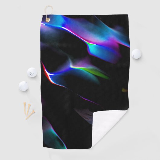 Digitale Dünen mit dunkelblauer Vorherrschaft Golfhandtuch (Insitu)