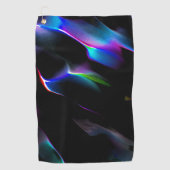 Digitale Dünen mit dunkelblauer Vorherrschaft Golfhandtuch (Vorderseite)