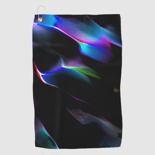 Digitale Dünen mit dunkelblauer Vorherrschaft Golfhandtuch (Vorderseite)