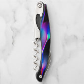 Digitale Dünen mit dunkelblauer Vorherrschaft Kellnermesser (Vorderseite)