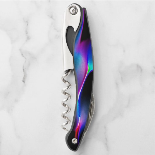 Digitale Dünen mit dunkelblauer Vorherrschaft Kellnermesser (Vorderseite)