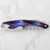 Digitale Dünen mit dunkelblauer Vorherrschaft Kellnermesser (Vorderseite)