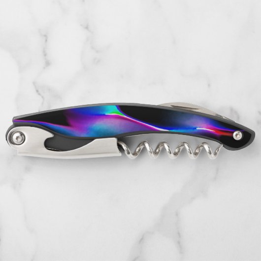 Digitale Dünen mit dunkelblauer Vorherrschaft Kellnermesser (Vorderseite)