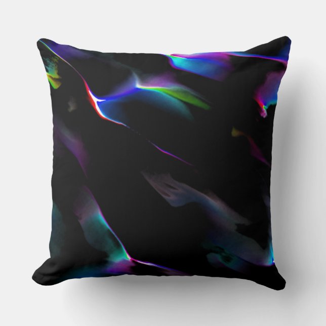 Digitale Dünen mit dunkelblauer Vorherrschaft Kissen (Vorderseite)