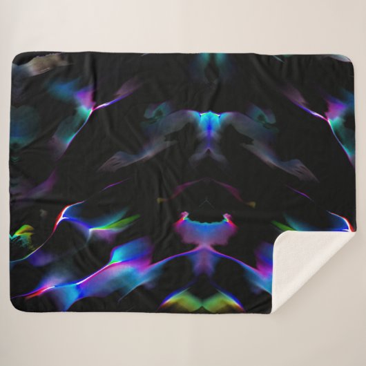 Digitale Dünen mit dunkelblauer Vorherrschaft Sherpadecke (Vorderseite (Horizontal))