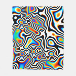 Digitale Effekte. Lebhafter abstrakter Hintergrund Fleecedecke