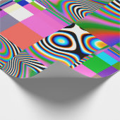 Digitale Effekte. Lebhafter abstrakter Hintergrund Geschenkpapier (Ecke)