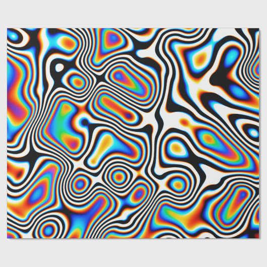 Digitale Effekte. Lebhafter abstrakter Hintergrund Geschenkpapier (Flach)