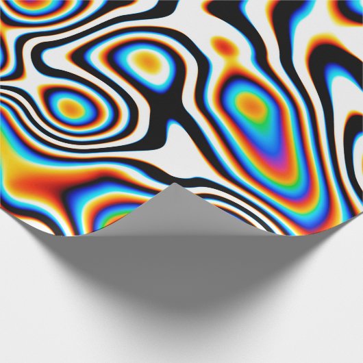 Digitale Effekte. Lebhafter abstrakter Hintergrund Geschenkpapier (Ecke)