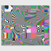 Digitale Effekte. Lebhafter abstrakter Hintergrund Geschenkpapier (Flach)