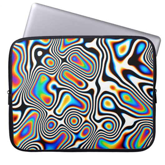 Digitale Effekte. Lebhafter abstrakter Hintergrund Laptopschutzhülle (Vorderseite)