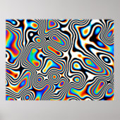 Digitale Effekte. Lebhafter abstrakter Hintergrund Poster (Vorne)