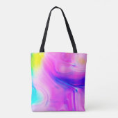 Digitale Effekte. Mehrfarbiger abstrakter Hintergr Tasche (Rückseite)