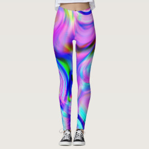 Digitale Effekte: mehrfarbiges abstraktes Muster. Leggings