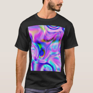Digitale Effekte: mehrfarbiges abstraktes Muster. T-Shirt