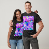 Digitale Effekte: mehrfarbiges abstraktes Muster. T-Shirt (Unisex)