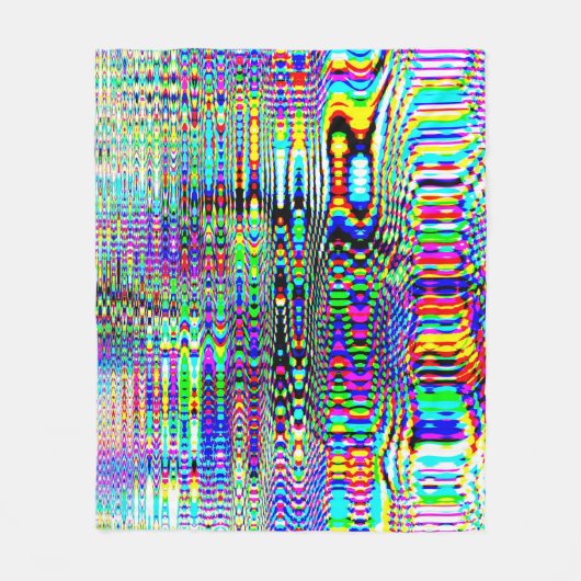 Digitale Effekte: Multicolor Abstract Design Fleecedecke (Vorderseite)