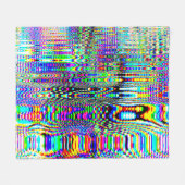 Digitale Effekte: Multicolor Abstract Design Fleecedecke (Vorderseite (Horizontal))