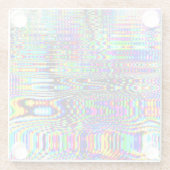 Digitale Effekte: Multicolor Abstract Design Glasuntersetzer (Rückseite)