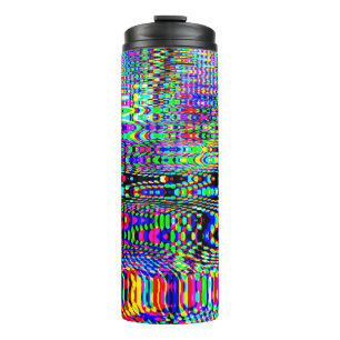 Digitale Effekte: Multicolor Abstract Design Thermosbecher