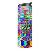 Digitale Effekte: Multicolor Abstract Design Thermosbecher (Nach links gedreht)