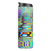 Digitale Effekte: Multicolor Abstract Design Thermosbecher (Nach rechts gedreht)