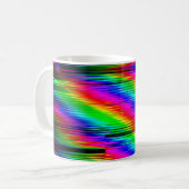 Digitale Effekte. Multicolor abstrakter Hintergrun Kaffeetasse (Vorderseite Links)