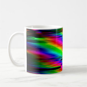 Digitale Effekte. Multicolor abstrakter Hintergrun Kaffeetasse