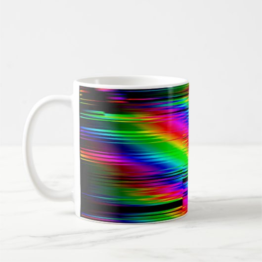Digitale Effekte. Multicolor abstrakter Hintergrun Kaffeetasse (Links)
