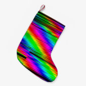 Digitale Effekte. Multicolor abstrakter Hintergrun Kleiner Weihnachtsstrumpf (Vorderansicht (hängend))