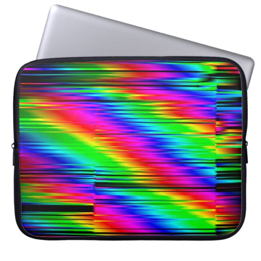Digitale Effekte. Multicolor abstrakter Hintergrun Laptopschutzhülle (Vorderseite)