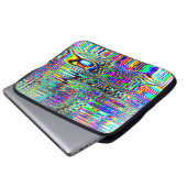 Digitale Effekte. Multicolor abstrakter Hintergrun Laptopschutzhülle (Vorne Knopf)