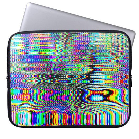 Digitale Effekte. Multicolor abstrakter Hintergrun Laptopschutzhülle (Vorderseite)