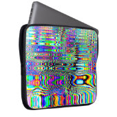 Digitale Effekte. Multicolor abstrakter Hintergrun Laptopschutzhülle (Vorne Rechts)