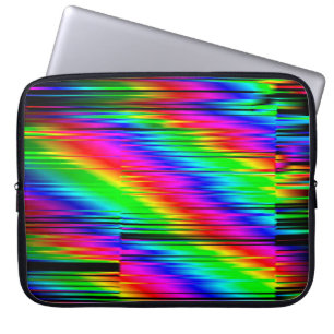 Digitale Effekte. Multicolor abstrakter Hintergrun Laptopschutzhülle
