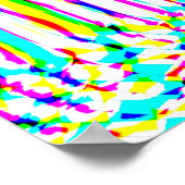 Digitale Effekte. Multicolor abstrakter Hintergrun Poster (Ecke)