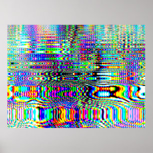 Digitale Effekte. Multicolor abstrakter Hintergrun Poster