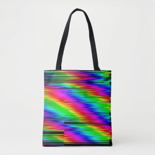 Digitale Effekte. Multicolor abstrakter Hintergrun Tasche (Vorderseite)