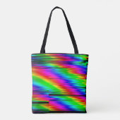 Digitale Effekte. Multicolor abstrakter Hintergrun Tasche (Rückseite)
