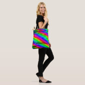 Digitale Effekte. Multicolor abstrakter Hintergrun Tasche (Am Model)