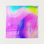 Digitale Effekte. Multicolor abstrakter Hintergrun Wandteppich (Vorderseite (Horizontal))