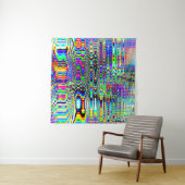 Digitale Effekte. Multicolor abstrakter Hintergrun Wandteppich (Beispiel (Horizontal))