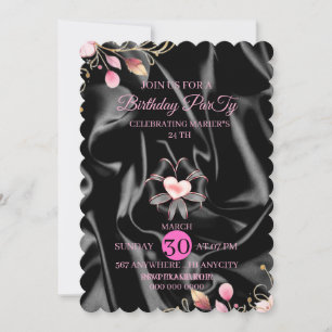 Digitale Einladung zum 25. Geburtstag, Blush Pink 